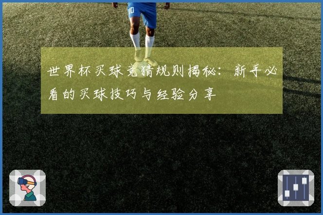 世界杯买球竞猜规则揭秘：新手必看的买球技巧与经验分享